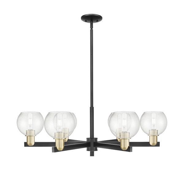 Innovations - 716-6CR-BAB-G124-6 - Six Light Chandelier - Arcadia - Black Antique Brass