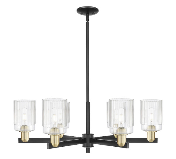 Innovations - 716-6CR-BAB-G342 - Six Light Chandelier - Arcadia - Black Antique Brass