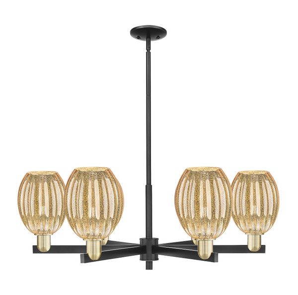 Innovations - 716-6CR-BAB-G459-6ME - Six Light Chandelier - Arcadia - Black Antique Brass