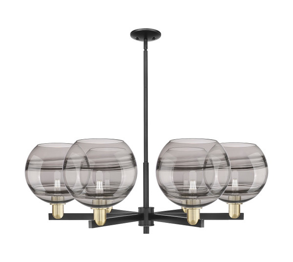 Innovations - 716-6CR-BAB-G556-10SM - Six Light Chandelier - Arcadia - Black Antique Brass