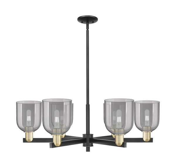 Innovations - 716-6CR-BAB-G558-6SM - Six Light Chandelier - Arcadia - Black Antique Brass