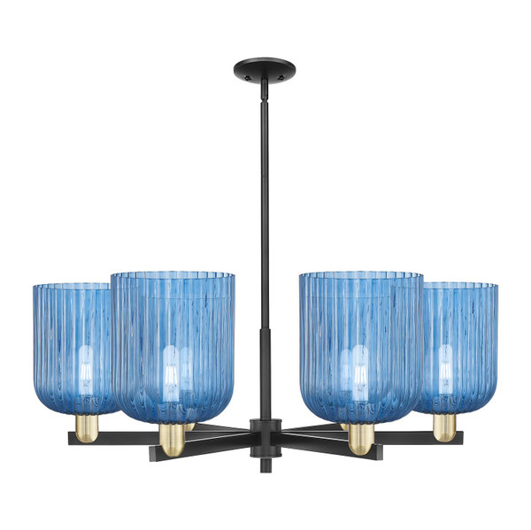 Innovations - 716-6CR-BAB-G559-8BL - Six Light Chandelier - Arcadia - Black Antique Brass