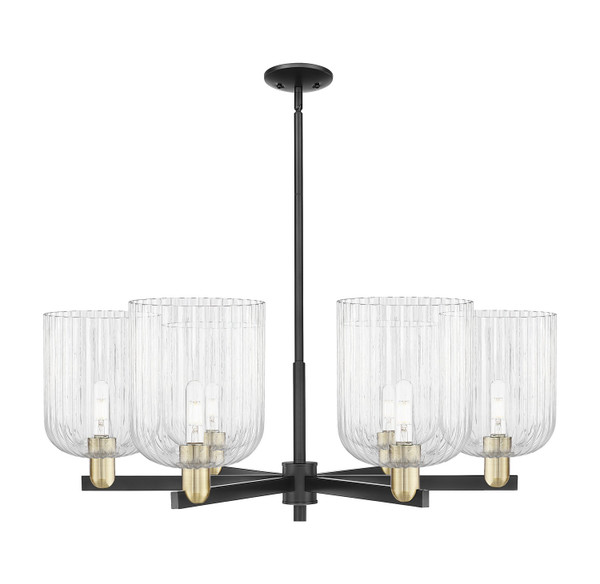 Innovations - 716-6CR-BAB-G559-8CL - Six Light Chandelier - Arcadia - Black Antique Brass