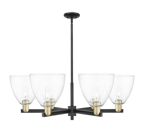 Innovations - 716-6CR-BAB-GBD-92 - Six Light Chandelier - Arcadia - Black Antique Brass