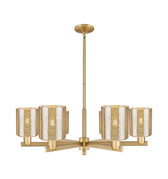 Innovations - 716-6CR-BB-G116 - Six Light Chandelier - Arcadia - Brushed Brass