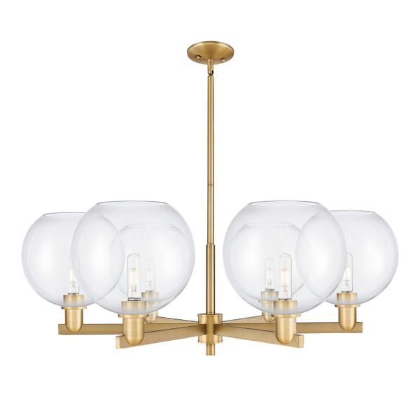 Innovations - 716-6CR-BB-G122-10 - Six Light Chandelier - Arcadia - Brushed Brass