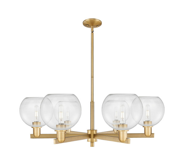 Innovations - 716-6CR-BB-G122-8 - Six Light Chandelier - Arcadia - Brushed Brass
