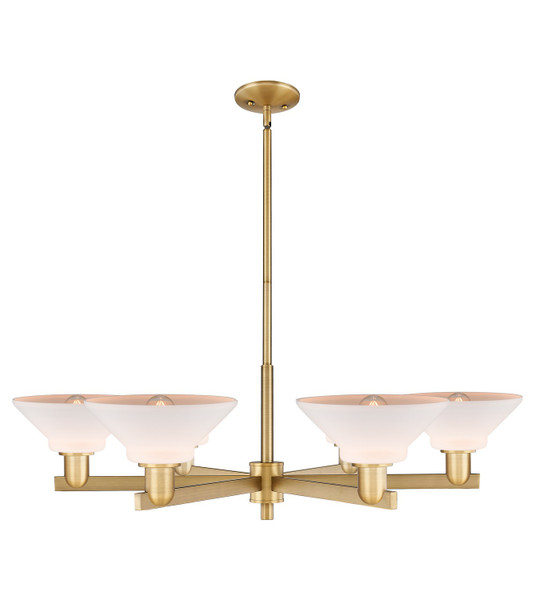Innovations - 716-6CR-BB-G131 - Six Light Chandelier - Arcadia - Brushed Brass