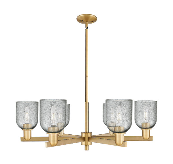 Innovations - 716-6CR-BB-G257 - Six Light Chandelier - Arcadia - Brushed Brass