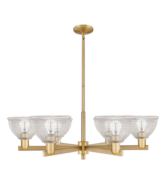 Innovations - 716-6CR-BB-G422 - Six Light Chandelier - Arcadia - Brushed Brass