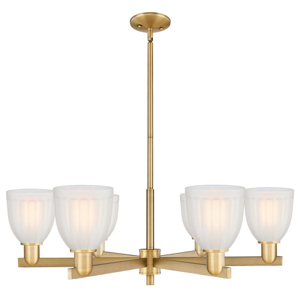 Innovations - 716-6CR-BB-G441 - Six Light Chandelier - Arcadia - Brushed Brass