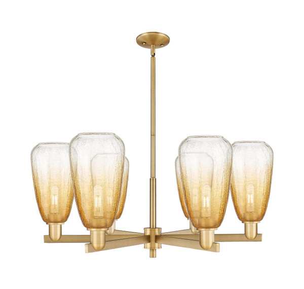 Innovations - 716-6CR-BB-G480-6AM - Six Light Chandelier - Arcadia - Brushed Brass