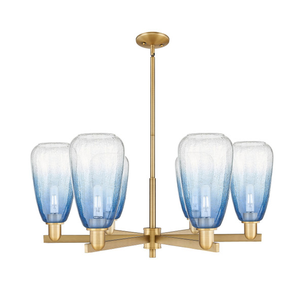 Innovations - 716-6CR-BB-G480-6SB - Six Light Chandelier - Arcadia - Brushed Brass