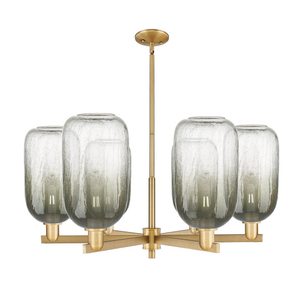 Innovations - 716-6CR-BB-G482-7SL - Six Light Chandelier - Arcadia - Brushed Brass