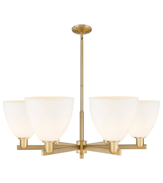 Innovations - 716-6CR-BB-GBD-91 - Six Light Chandelier - Arcadia - Brushed Brass