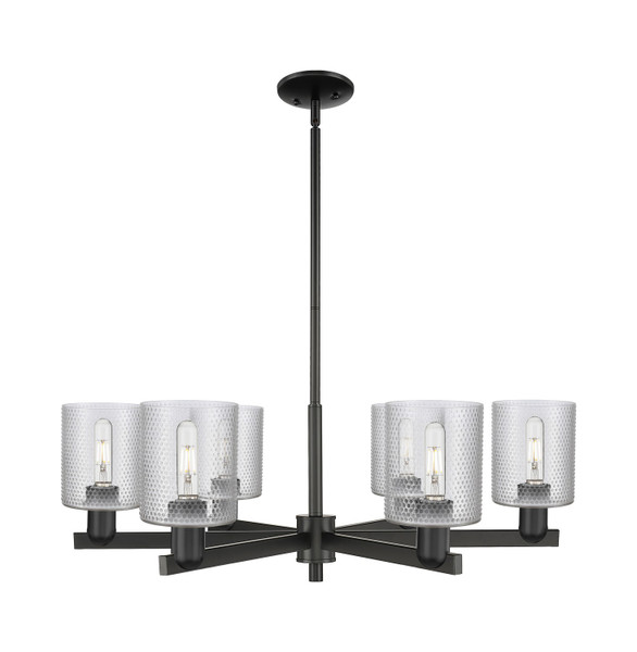Innovations - 716-6CR-BK-G112 - Six Light Chandelier - Arcadia - Matte Black