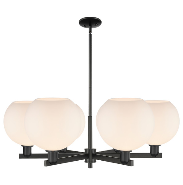 Innovations - 716-6CR-BK-G121-10 - Six Light Chandelier - Arcadia - Matte Black