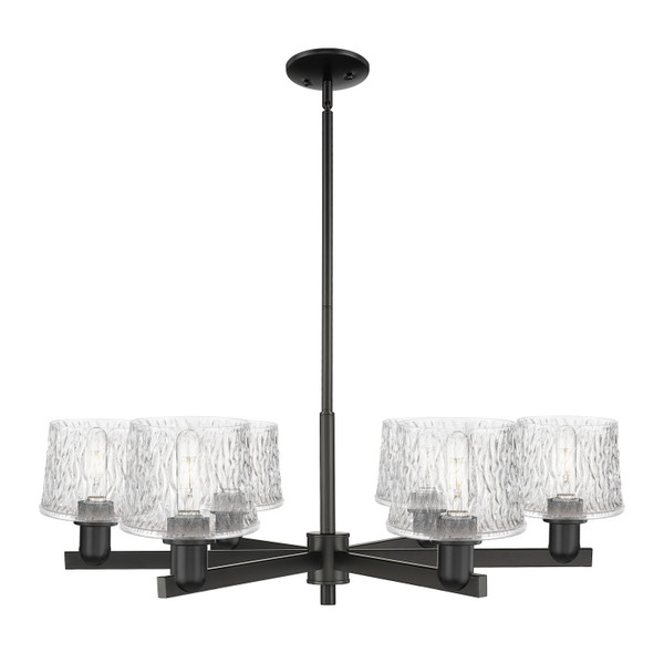 Innovations - 716-6CR-BK-G402 - Six Light Chandelier - Arcadia - Matte Black