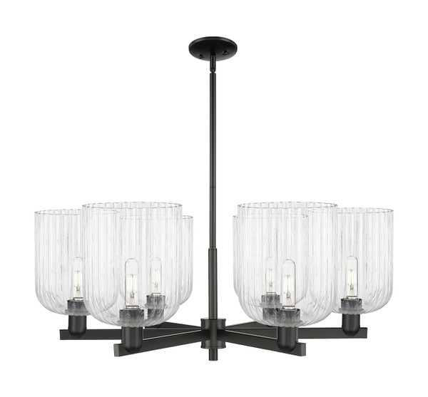Innovations - 716-6CR-BK-G559-8CL - Six Light Chandelier - Arcadia - Matte Black