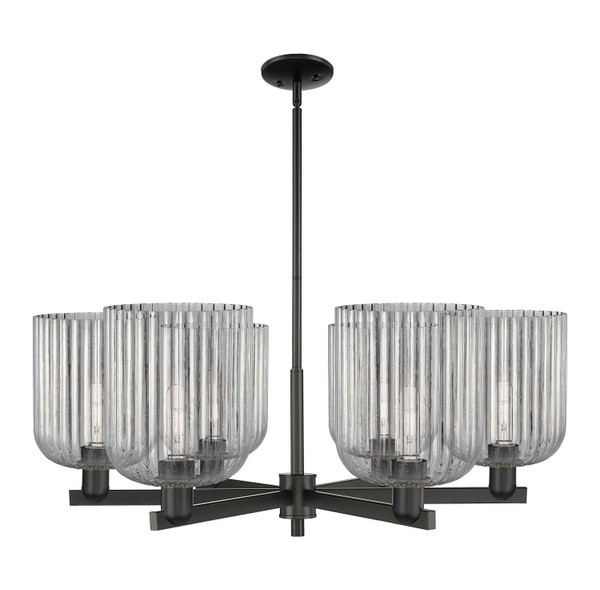 Innovations - 716-6CR-BK-G559-8SM - Six Light Chandelier - Arcadia - Matte Black