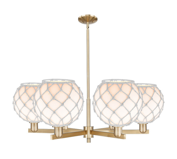 Innovations - 716-6CR-CB-G121-10RW - Six Light Chandelier - Arcadia - Champagne Bronze