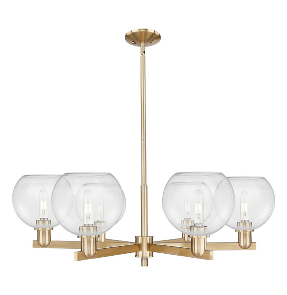 Innovations - 716-6CR-CB-G122-8 - Six Light Chandelier - Arcadia - Champagne Bronze