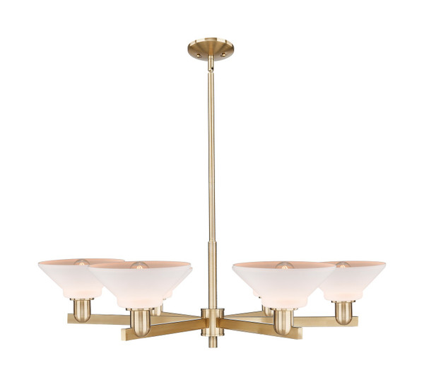 Innovations - 716-6CR-CB-G131 - Six Light Chandelier - Arcadia - Champagne Bronze