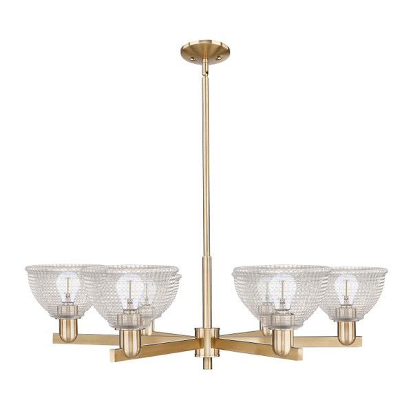 Innovations - 716-6CR-CB-G422 - Six Light Chandelier - Arcadia - Champagne Bronze