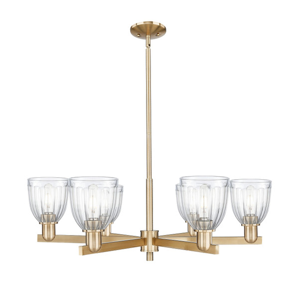 Innovations - 716-6CR-CB-G442 - Six Light Chandelier - Arcadia - Champagne Bronze