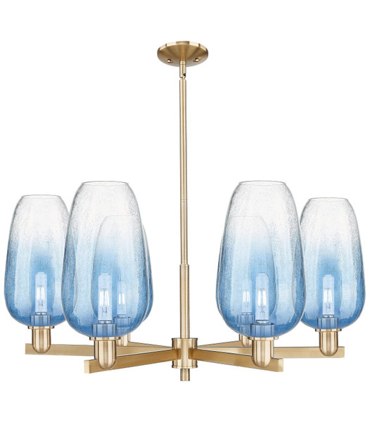 Innovations - 716-6CR-CB-G484-7SB - Six Light Chandelier - Arcadia - Champagne Bronze