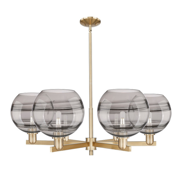 Innovations - 716-6CR-CB-G556-10SM - Six Light Chandelier - Arcadia - Champagne Bronze