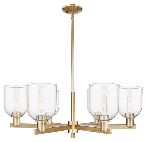 Innovations - 716-6CR-CB-G558-6CL - Six Light Chandelier - Arcadia - Champagne Bronze