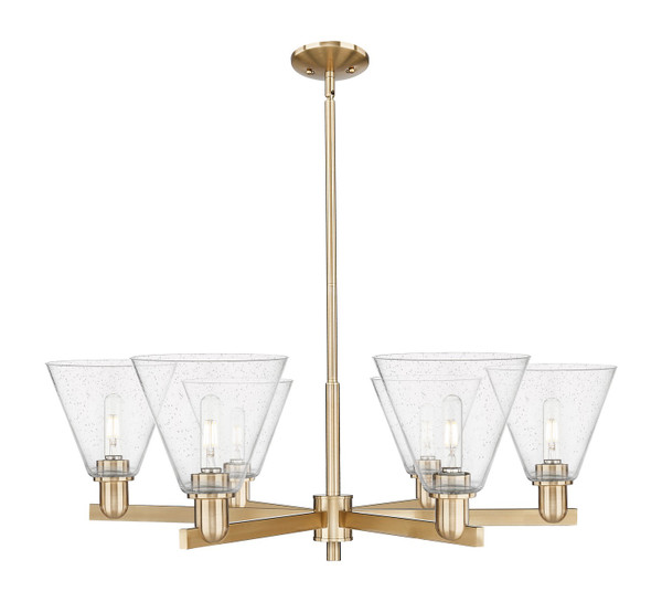 Innovations - 716-6CR-CB-GBC-84 - Six Light Chandelier - Arcadia - Champagne Bronze