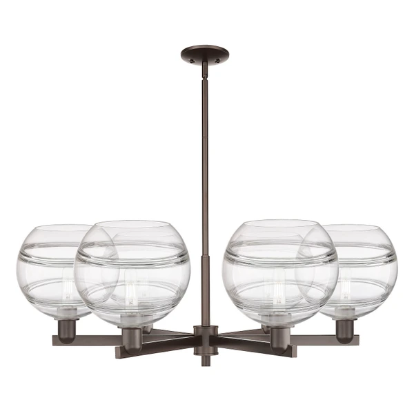 Innovations - 716-6CR-OB-G556-10CL - Six Light Chandelier - Arcadia - Oil Rubbed Bronze