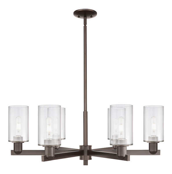 Innovations - 716-6CR-OB-G802 - Six Light Chandelier - Arcadia - Oil Rubbed Bronze