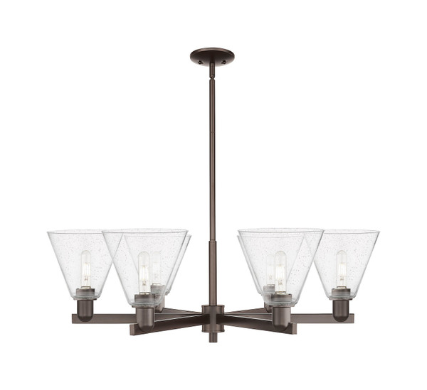 Innovations - 716-6CR-OB-GBC-84 - Six Light Chandelier - Arcadia - Oil Rubbed Bronze