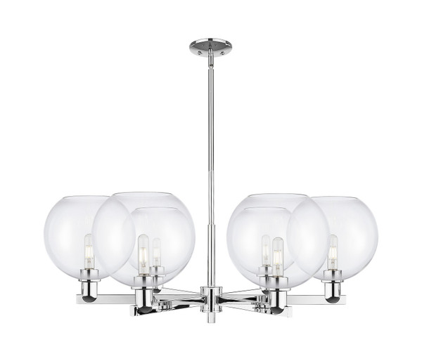 Innovations - 716-6CR-PC-G122-10 - Six Light Chandelier - Arcadia - Polished Chrome