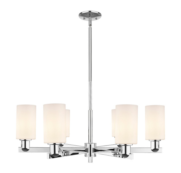 Innovations - 716-6CR-PC-G801 - Six Light Chandelier - Arcadia - Polished Chrome