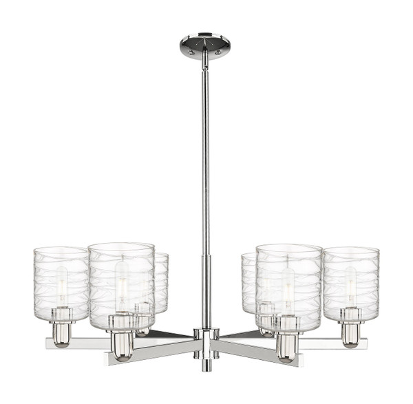 Innovations - 716-6CR-PN-G1113 - Six Light Chandelier - Arcadia - Polished Nickel