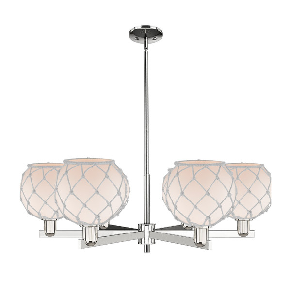Innovations - 716-6CR-PN-G121-8RW - Six Light Chandelier - Arcadia - Polished Nickel
