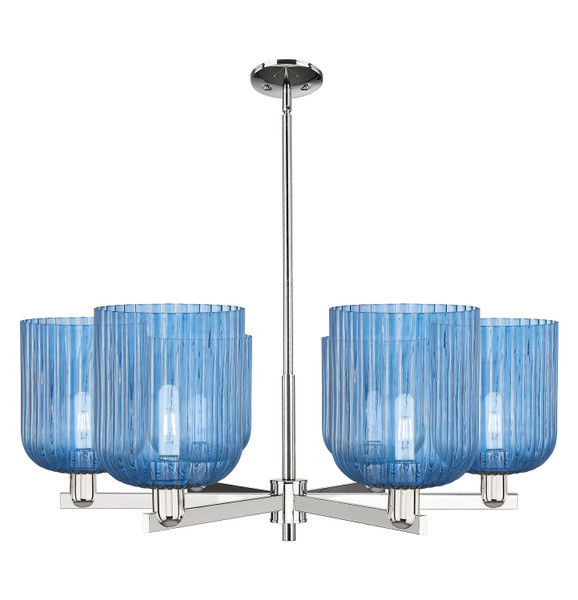 Innovations - 716-6CR-PN-G559-8BL - Six Light Chandelier - Arcadia - Polished Nickel
