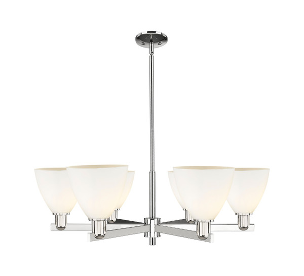 Innovations - 716-6CR-PN-GBD-751 - Six Light Chandelier - Arcadia - Polished Nickel