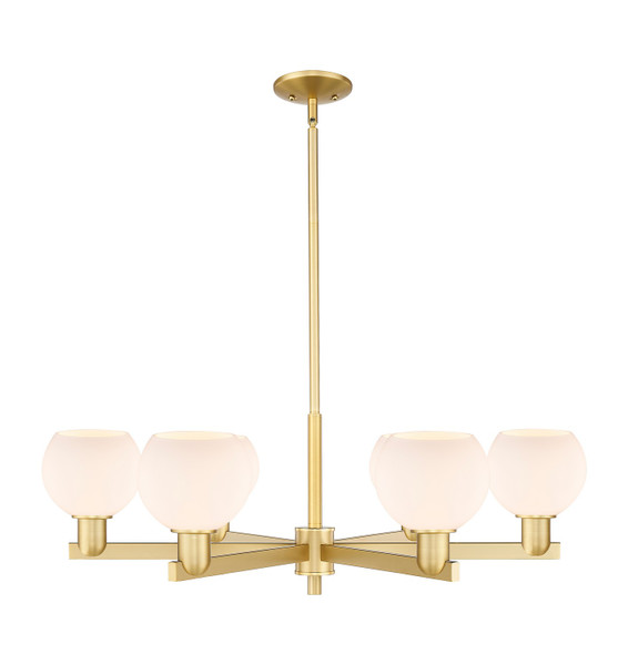 Innovations - 716-6CR-SG-G121-6 - Six Light Chandelier - Arcadia - Satin Gold