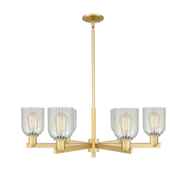 Innovations - 716-6CR-SG-G2511 - Six Light Chandelier - Arcadia - Satin Gold