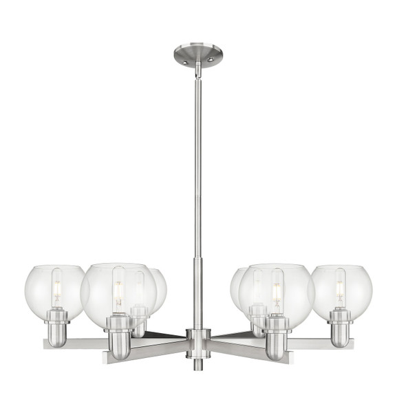 Innovations - 716-6CR-SN-G122-6 - Six Light Chandelier - Arcadia - Satin Nickel