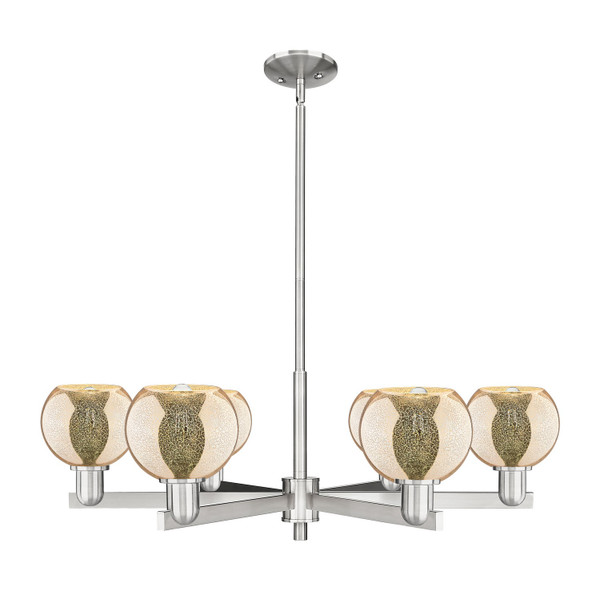 Innovations - 716-6CR-SN-G128-6 - Six Light Chandelier - Arcadia - Satin Nickel