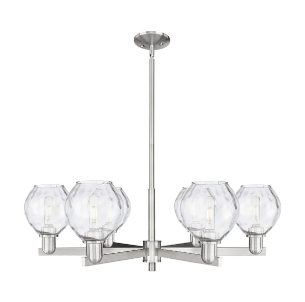Innovations - 716-6CR-SN-G362 - Six Light Chandelier - Arcadia - Satin Nickel
