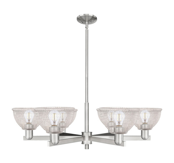 Innovations - 716-6CR-SN-G422 - Six Light Chandelier - Arcadia - Satin Nickel