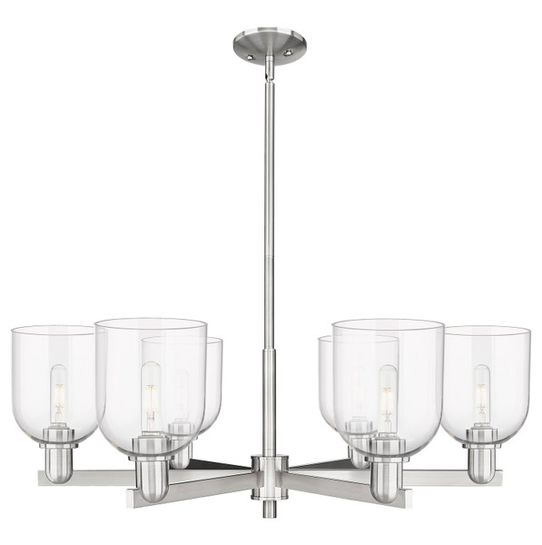 Innovations - 716-6CR-SN-G558-6CL - Six Light Chandelier - Arcadia - Satin Nickel