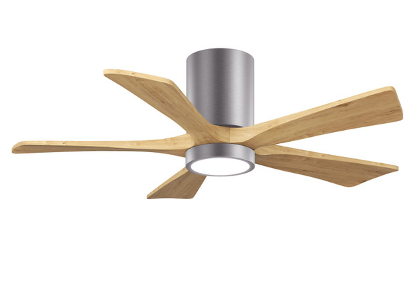 Matthews Fan Company - IR5HLK-BP-LM-42 - 42 Ceiling Fan - Irene-5HLK - Brushed Nickel